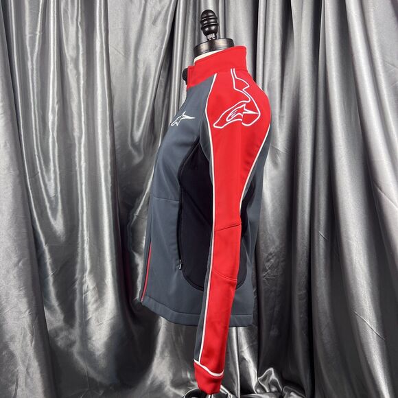 Alpinestars Livery Jacket Women's Small Black Gray Motorcycle Logo MX Moto Gear - Picture 5 of 16